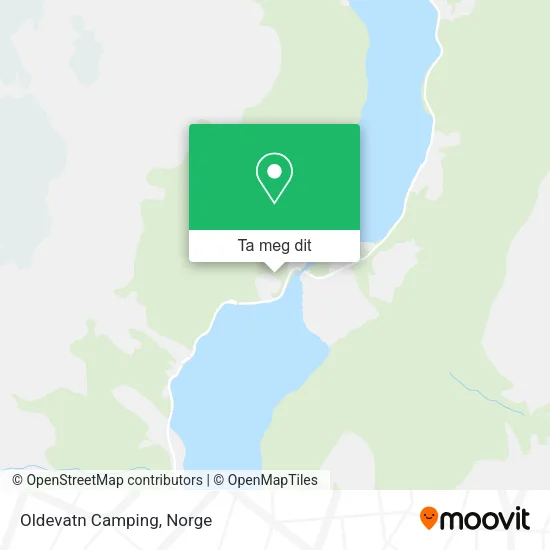 Oldevatn Camping kart