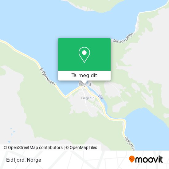Eidfjord kart