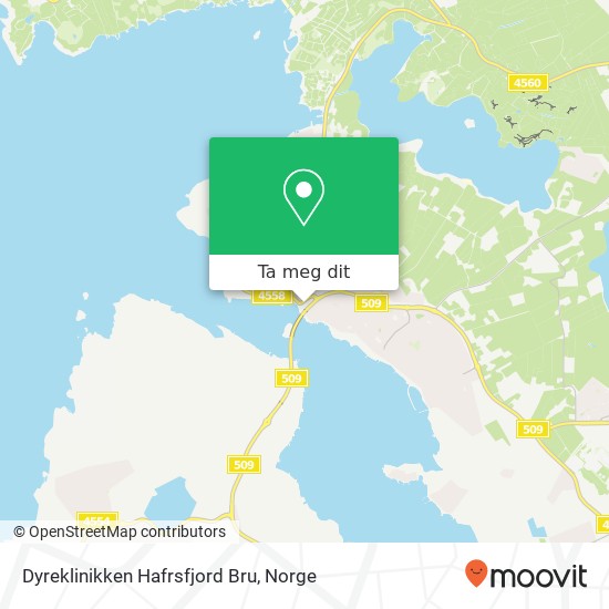Dyreklinikken Hafrsfjord Bru kart