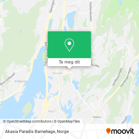 Akasia Paradis Barnehage kart