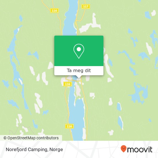 Norefjord Camping kart