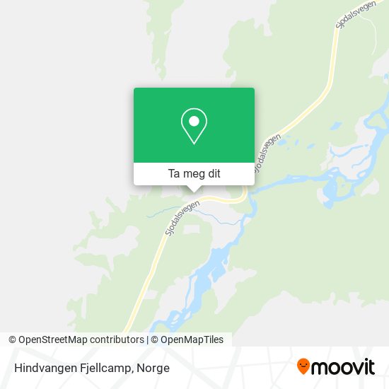Hindvangen Fjellcamp kart