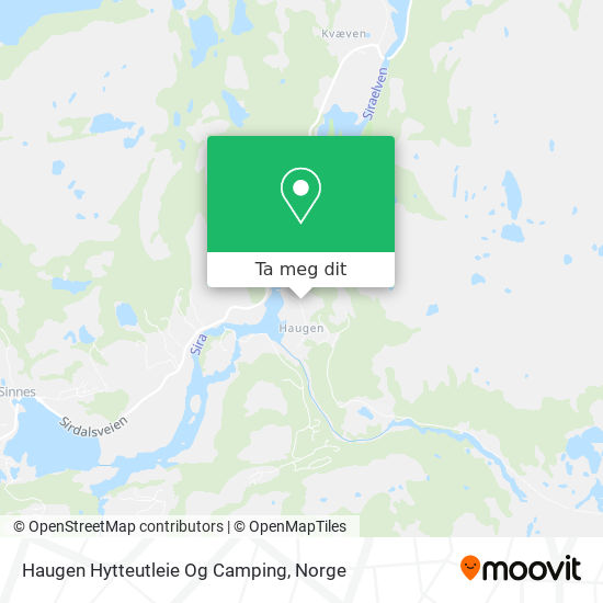 Haugen Hytteutleie Og Camping kart