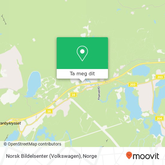 Norsk Bildelsenter (Volkswagen) kart