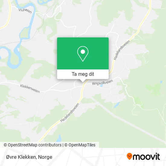 Øvre Klekken kart