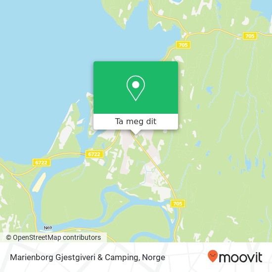 Marienborg Gjestgiveri & Camping kart