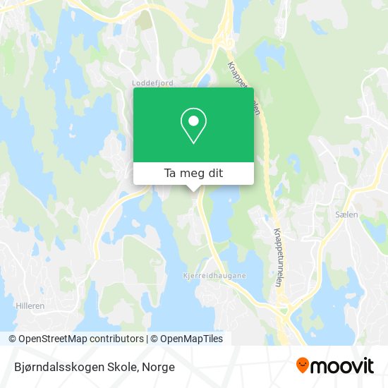 Bjørndalsskogen Skole kart