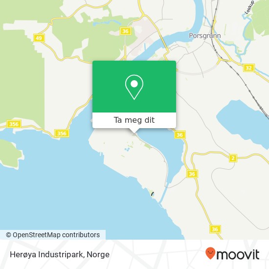 Herøya Industripark kart