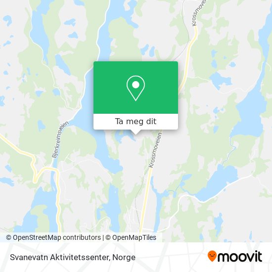 Svanevatn Aktivitetssenter kart