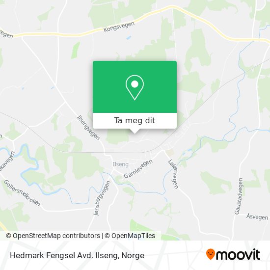 Hedmark Fengsel Avd. Ilseng kart