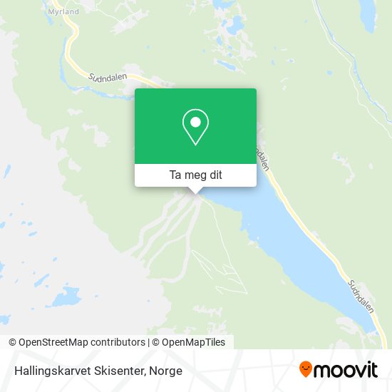 Hallingskarvet Skisenter kart