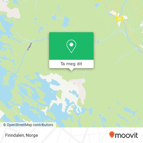 Finndalen kart