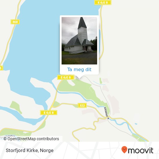 Storfjord Kirke kart