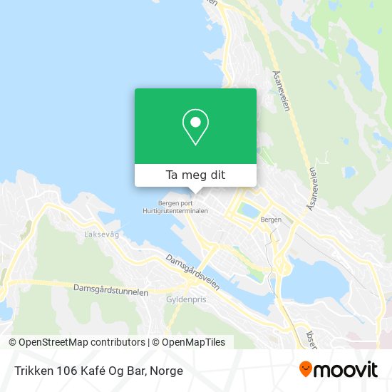 Trikken 106 Kafé Og Bar kart