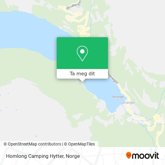 Homlong Camping Hytter kart
