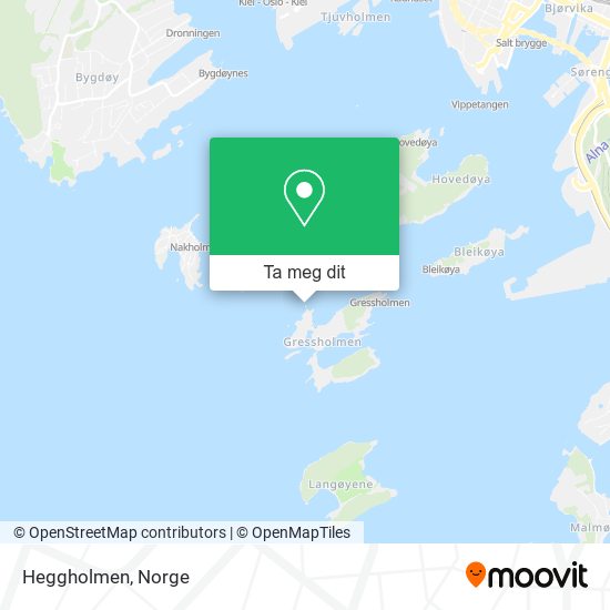 Heggholmen kart