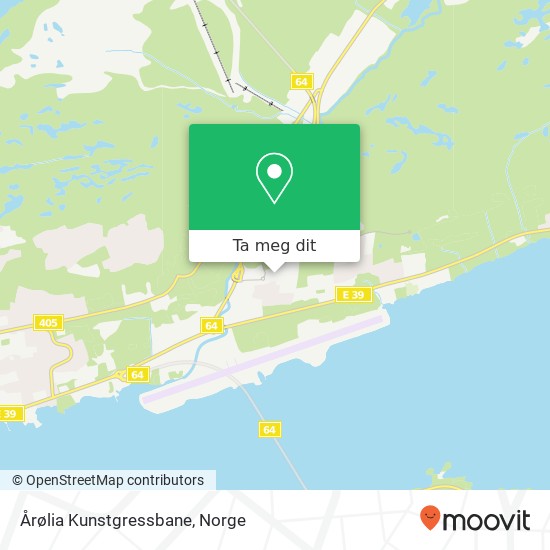 Årølia Kunstgressbane kart