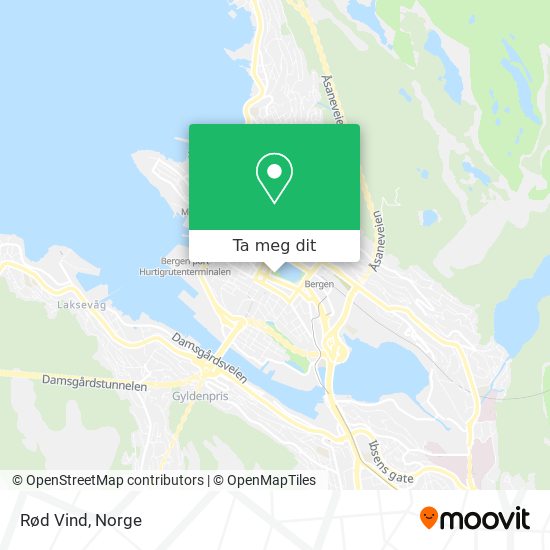 Rød Vind kart