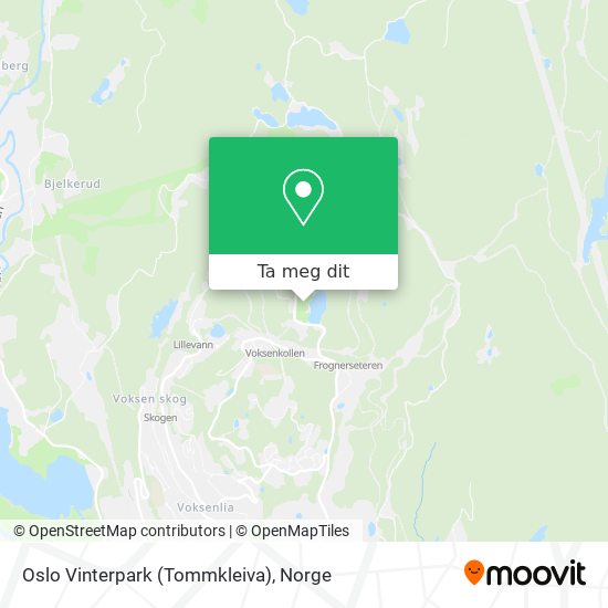 Oslo Vinterpark (Tommkleiva) kart