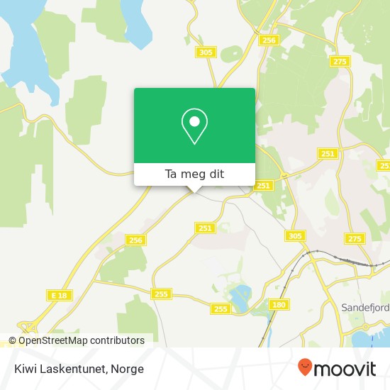 Kiwi Laskentunet kart