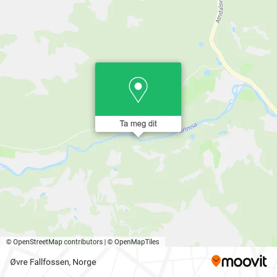 Øvre Fallfossen kart