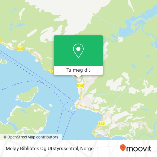 Meløy Bibliotek Og Utstyrssentral kart