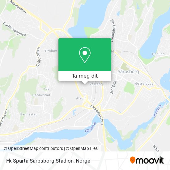 Fk Sparta Sarpsborg Stadion kart