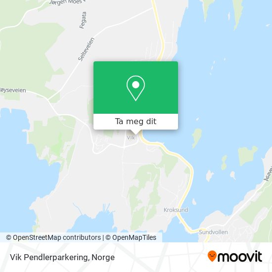 Vik Pendlerparkering kart