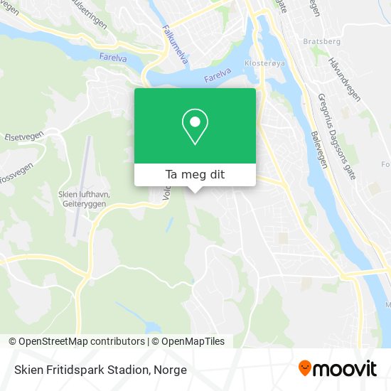 Skien Fritidspark Stadion kart