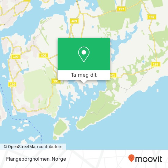Flangeborgholmen kart