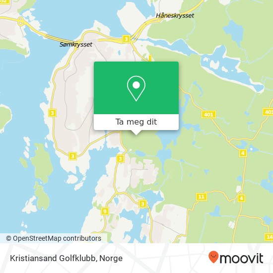 Kristiansand Golfklubb kart