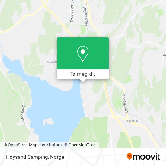Høysand Camping kart