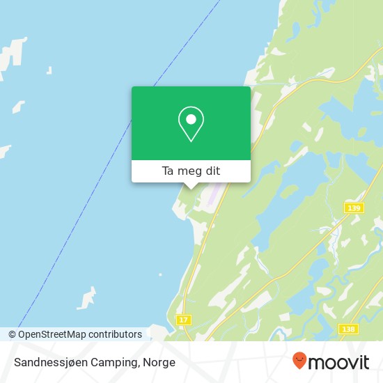 Sandnessjøen Camping kart