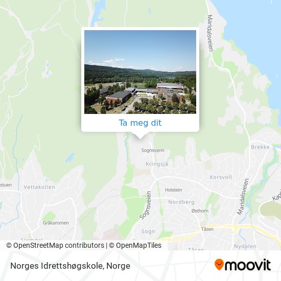 Norges Idrettshøgskole kart