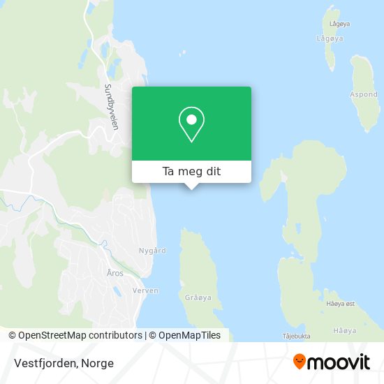 Vestfjorden kart