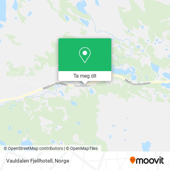 Vauldalen Fjellhotell kart
