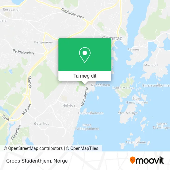 Groos Studenthjem kart