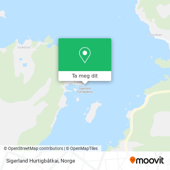Sigerland Hurtigbåtkai kart