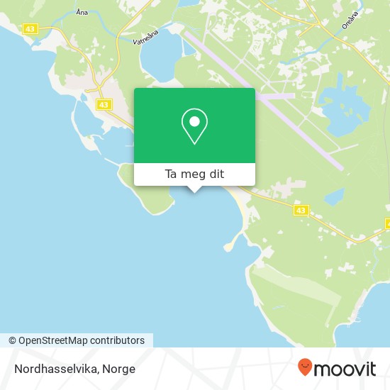 Nordhasselvika kart