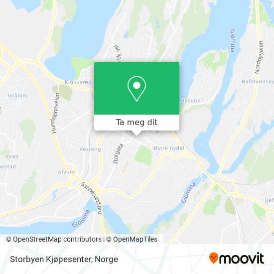 Storbyen Kjøpesenter kart