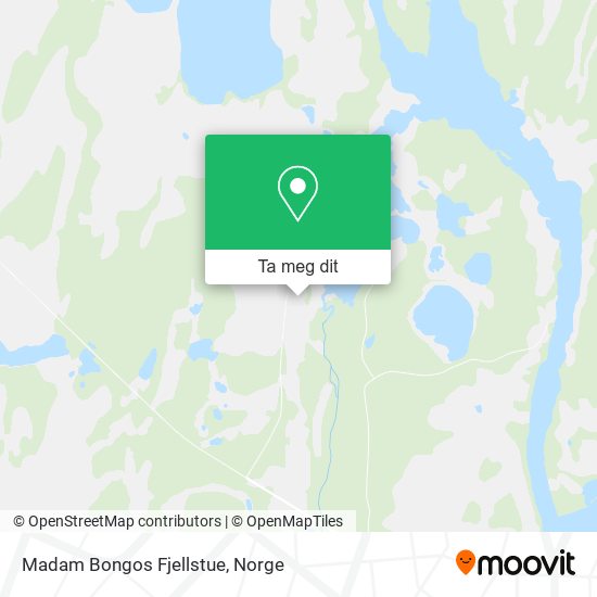 Madam Bongos Fjellstue kart