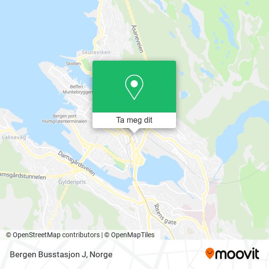 Bergen Busstasjon J kart