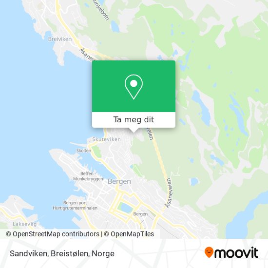 Sandviken, Breistølen kart