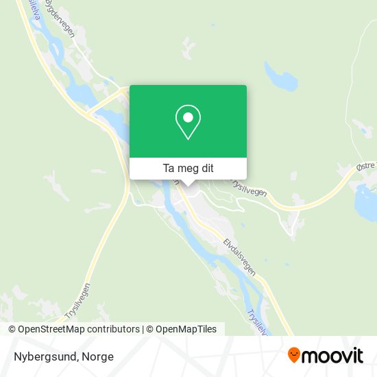 Nybergsund kart