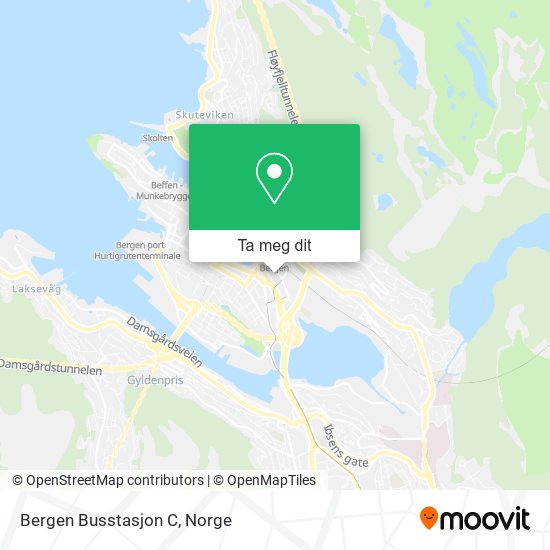 Bergen Busstasjon C kart