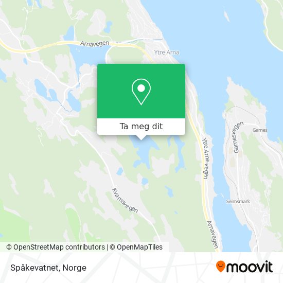 Spåkevatnet kart