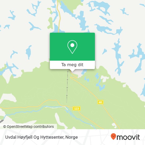 Uvdal Høyfjell Og Hyttesenter kart