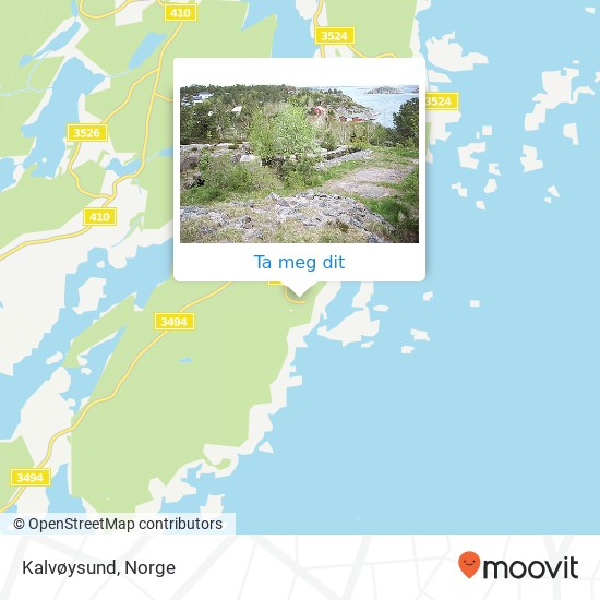 Kalvøysund kart