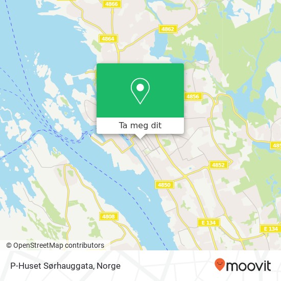 P-Huset Sørhauggata kart