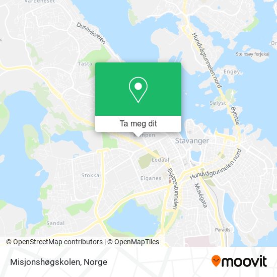 Misjonshøgskolen kart
